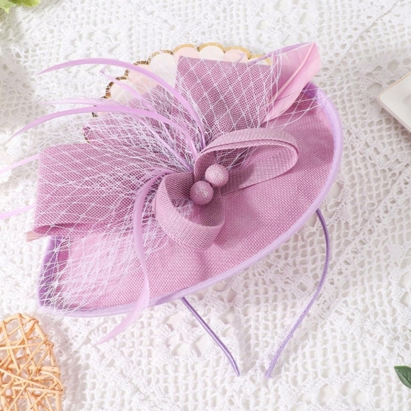 NEW! Purple-Pink Fascinator Hat